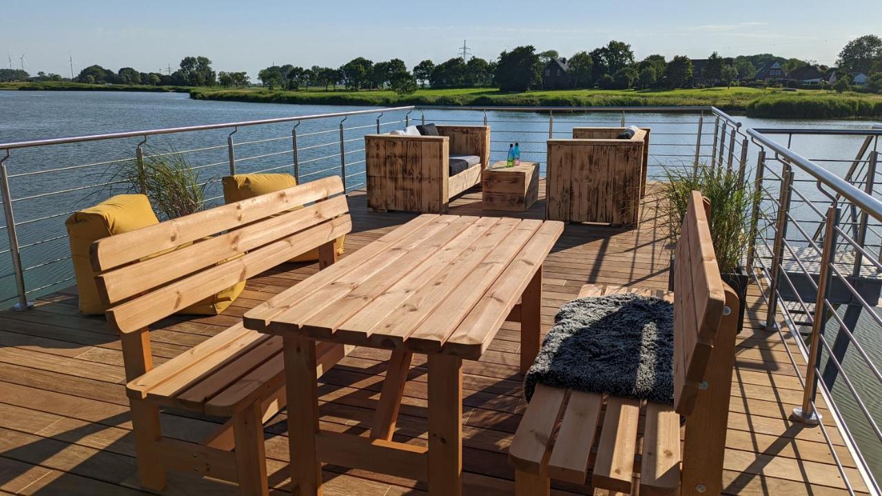 Hausboot Wangermeerblick Schillig Exterior foto